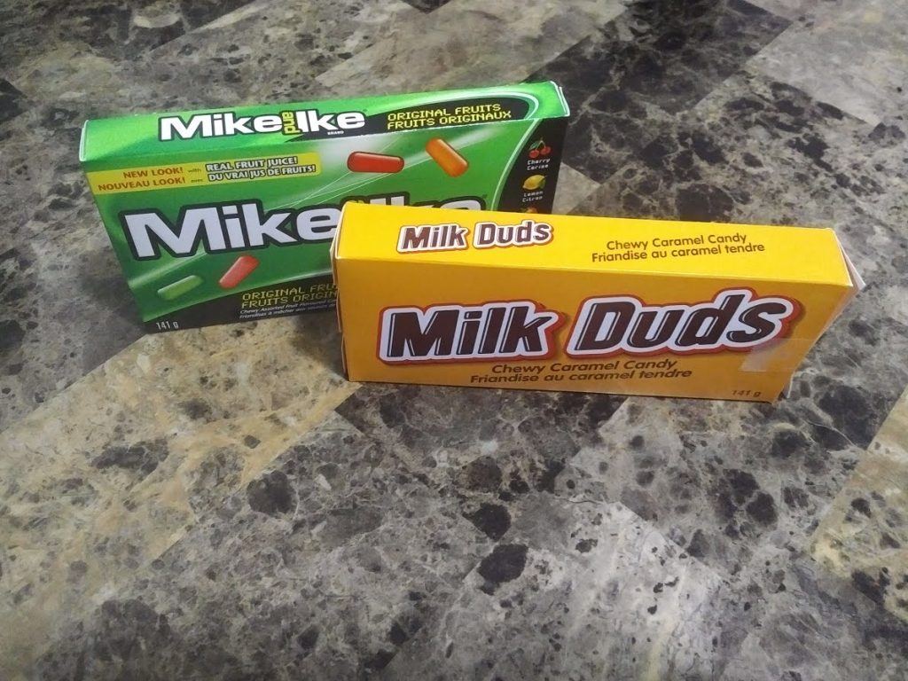 Mike and Ike and Milk Duds candy