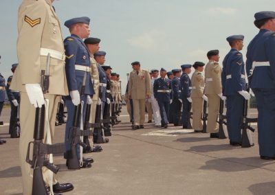 Diefenbunker Alumni standing in uniform on the Helipad.