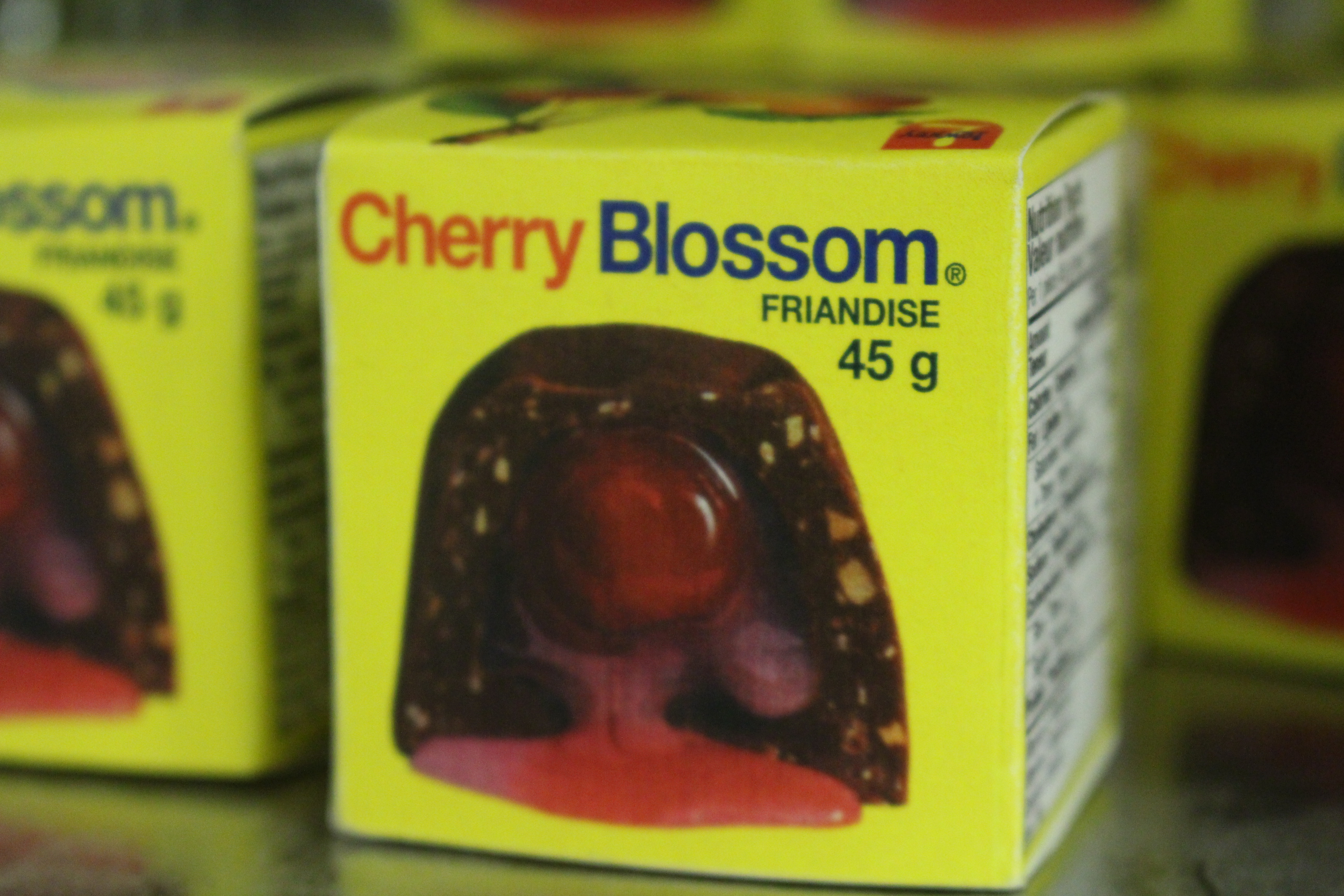 Cherry Blossom candies located in the Diefenbunker's CANEX.