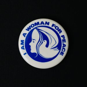 I am a Woman for Peace button