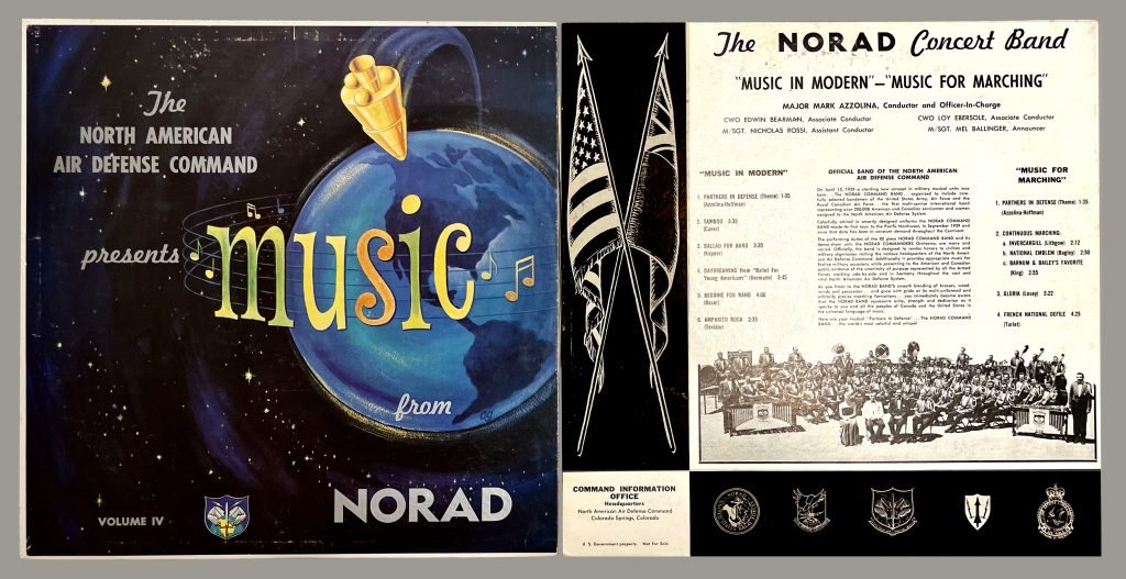 Music from NORAD vinyl record cover from the Diefenbunker's collections.