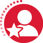 CTA - Become a member - red background white icon