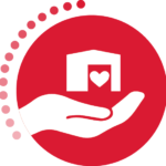 CTA - Donate - red background white icon