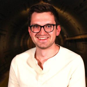 Headshot of Chris Friesen in the Blast Tunnel of the Diefenbunker.