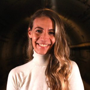 Headshot of Christine McGuire in the Blast Tunnel of the Diefenbunker.