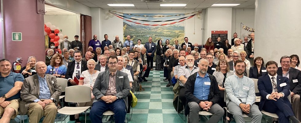 Diefenbunker staff, volunteers, Board members, alumni, founding members, and community supporters gather for a night of reflection and rediscovery in celebration of the Diefenbunker's 25th anniversary in June 2023.