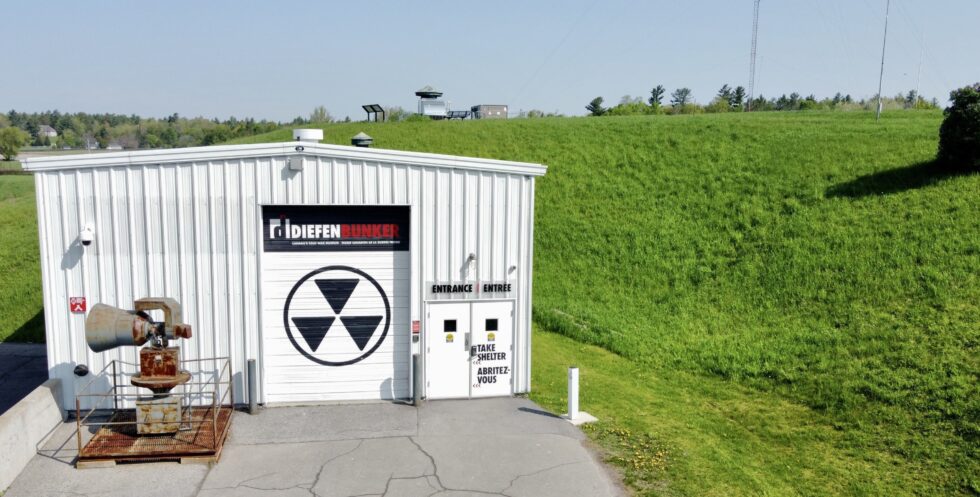 Aerial view of the Diefenbunker's exterior.