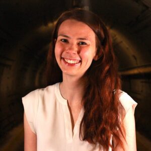 Headshot of Jordan Vetter in the Blast Tunnel of the Diefenbunker.