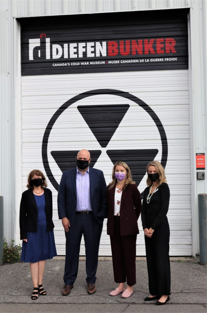 Photo opp in front of the Diefenbunker Museum.