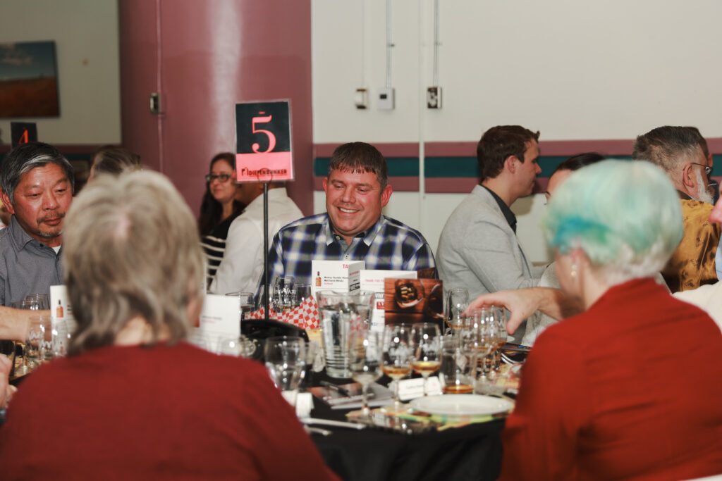 Guests enjoy whisky at the Diefenbunker's Whisky Tasting Fundraiser.