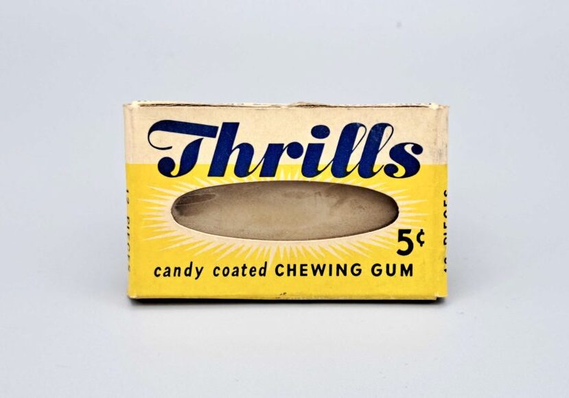 Thrills gum package from the Diefenbunker's collections.