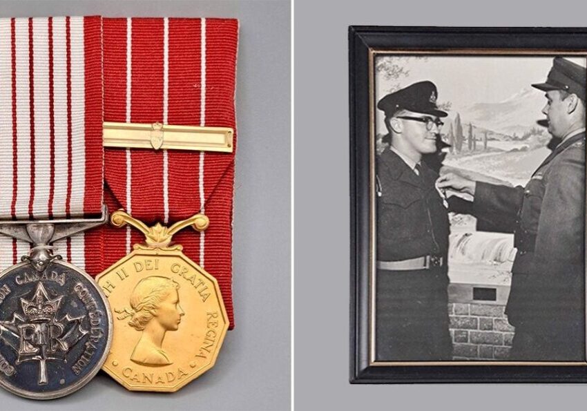 Centennial Medal and commemorative photograph in the Diefenbunker's collections.