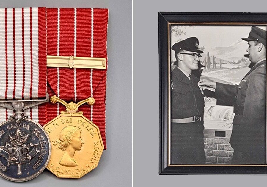 Centennial Medal and commemorative photograph in the Diefenbunker's collections.