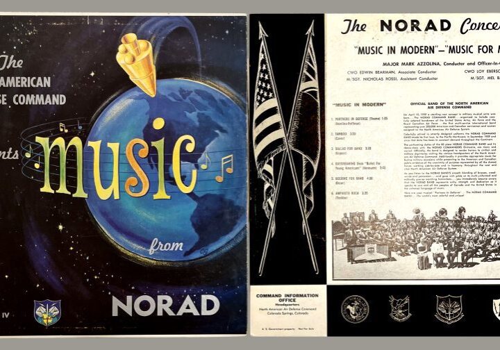 Music from NORAD vinyl record cover from the Diefenbunker's collections.