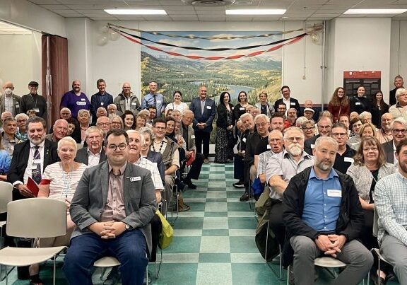 Diefenbunker staff, volunteers, Board members, alumni, founding members, and community supporters gather for a night of reflection and rediscovery in celebration of the Diefenbunker's 25th anniversary in June 2023.