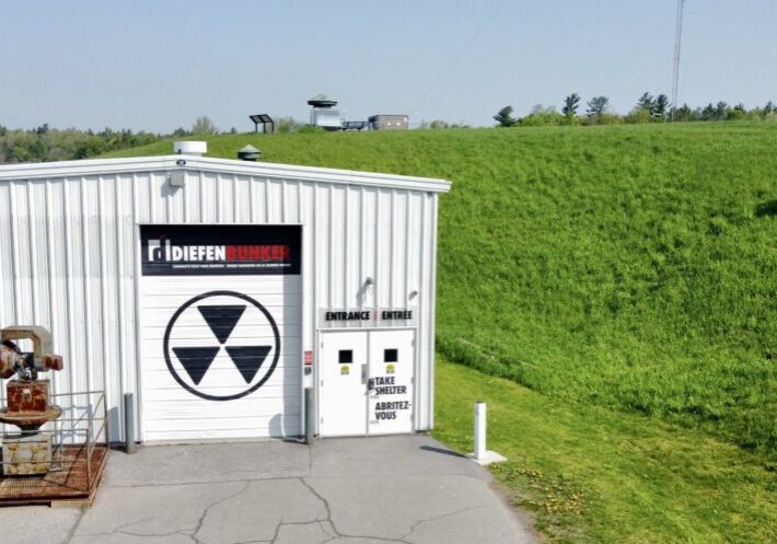 Aerial view of the Diefenbunker's exterior.